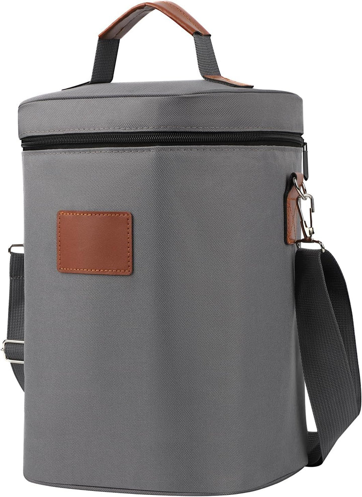 Kühltasche für 4 Flasche, Flaschenkühler für Unterwegs, Flaschentasche Isolierter Weintasche Biertas