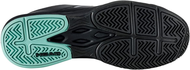 HEAD Herren Revolt Court MenTennisschuh 42 EU Schwarz Teal, 42 EU Schwarz Teal