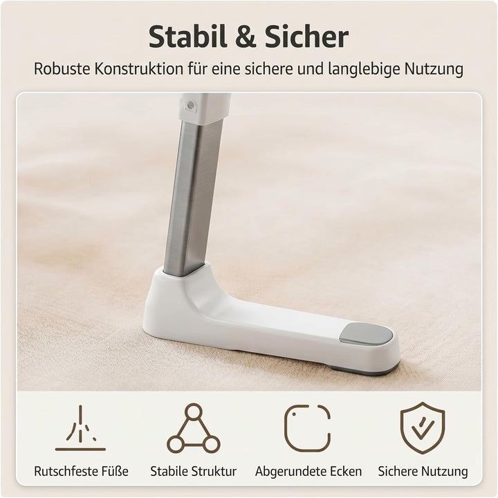 Faltbarer Laptoptisch Bett, Höhen Winkelverstellbarer Betttisch | Schublade &amp; USB, Laptop Ständer fü