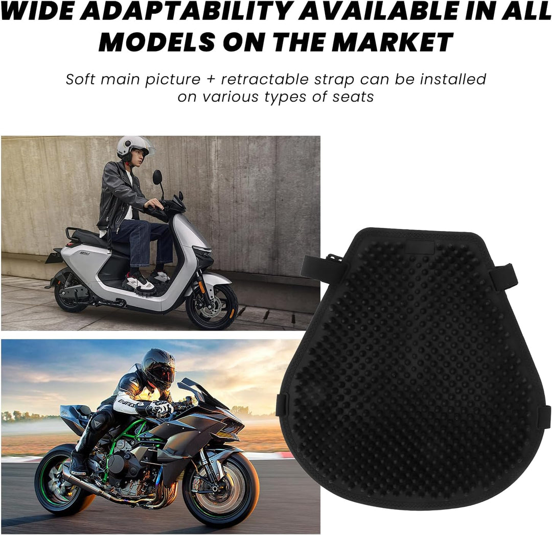 Leapiture Motorrad Sitzkissen Motorrad Gel Sitzkissen Kühlung unten Schock Absorption Druckentlastun