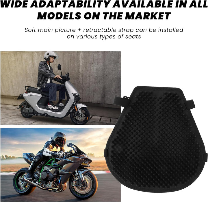 Leapiture Motorrad Sitzkissen Motorrad Gel Sitzkissen Kühlung unten Schock Absorption Druckentlastun