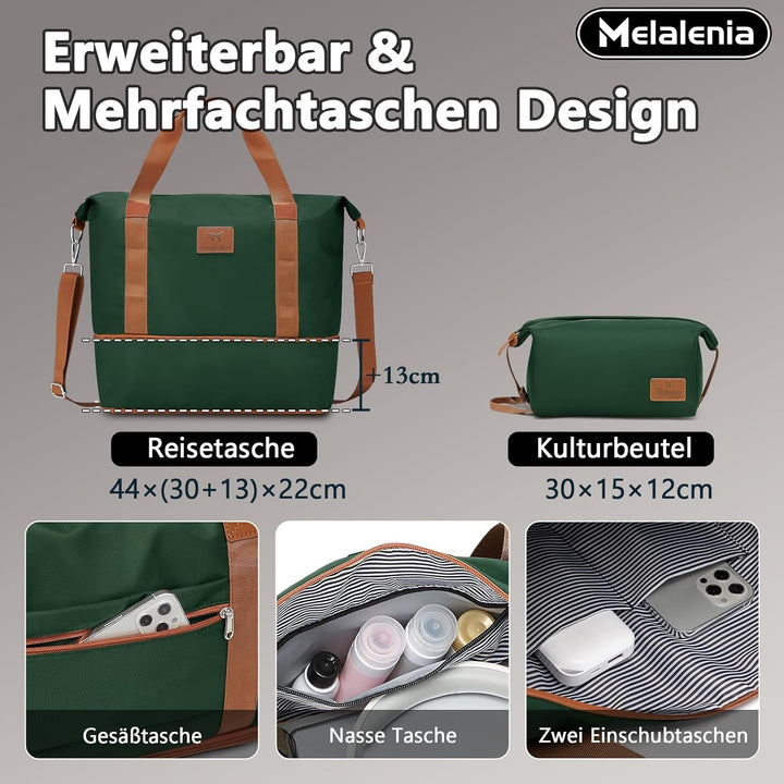 Melalenia Kofferset 7tlg Hartschale Leicht mit 4 Rollen und TSA-Schloss Der Gepäcksets Enthält 1 Kos