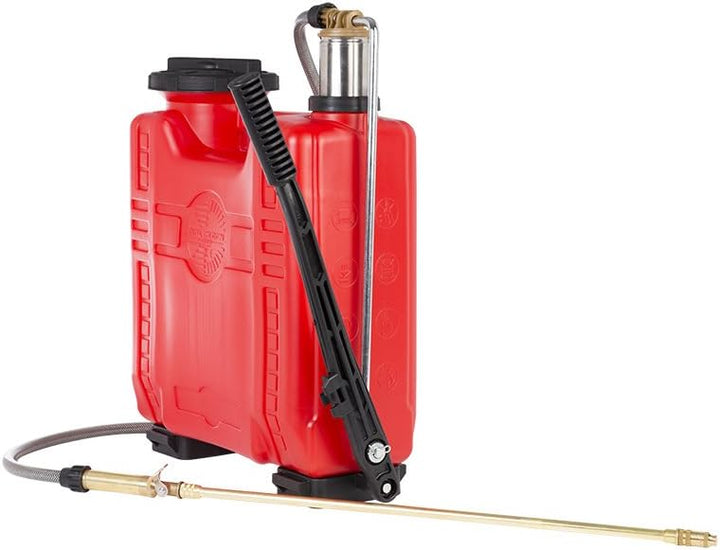 Dal Degan Venere Pumpe A Schulter, Pumpvorrichtung Edelstahl, 16 l, Rot