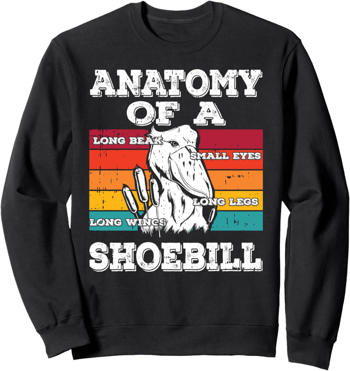 Anatomie eines Shoebill Sweatshirt
