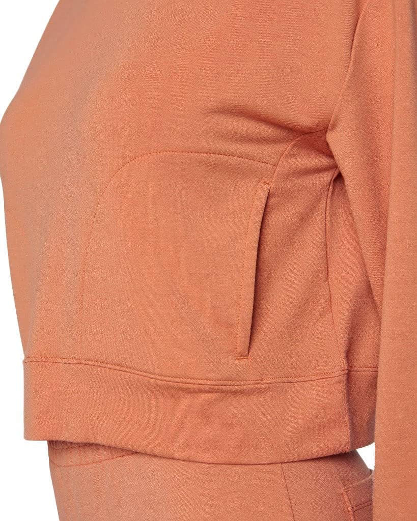 Hurley Damen Easy Oversized Pullover Pullover Sweater L Orange (Carnelian), L Orange (Carnelian)