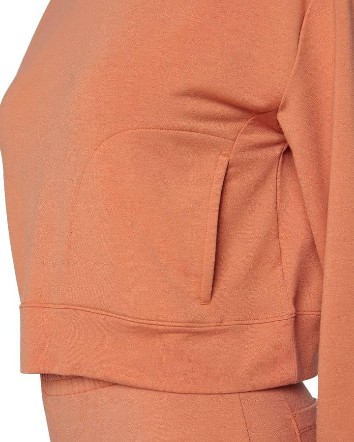 Hurley Damen Easy Oversized Pullover Pullover Sweater L Orange (Carnelian), L Orange (Carnelian)
