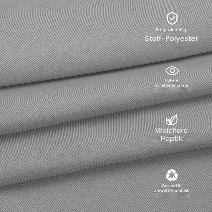 Outdoor Vorhang Wetterfest, Outdoor Vorhänge Wasserdicht mit Ösen Oben und Unten, Sichtschutz Sonnen