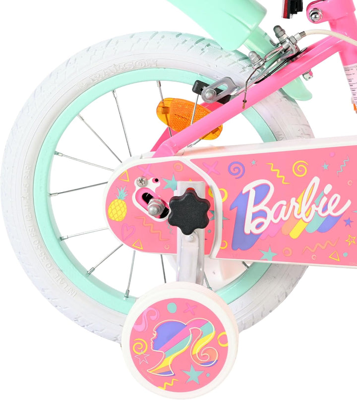 Volare Kinderfahrrad | 3–5 Jahre | Doppelte Handbremse, abnehmbare Stützräder, Pedalreflektoren & Tr