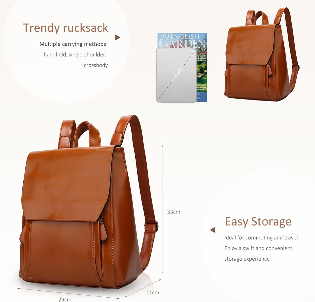 NICOLE&amp;DORIS Mode Damen Rucksack Henkeltaschen Schulrucksack Reisen Daypacks Outdoor Tasche Weich PU