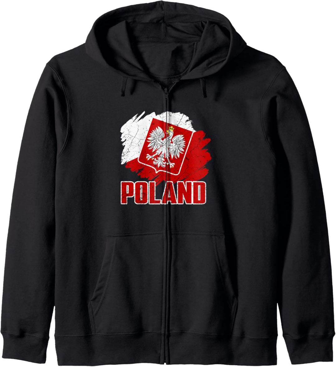 Polski Polska Urlaub Polen Flagge Kapuzenjacke