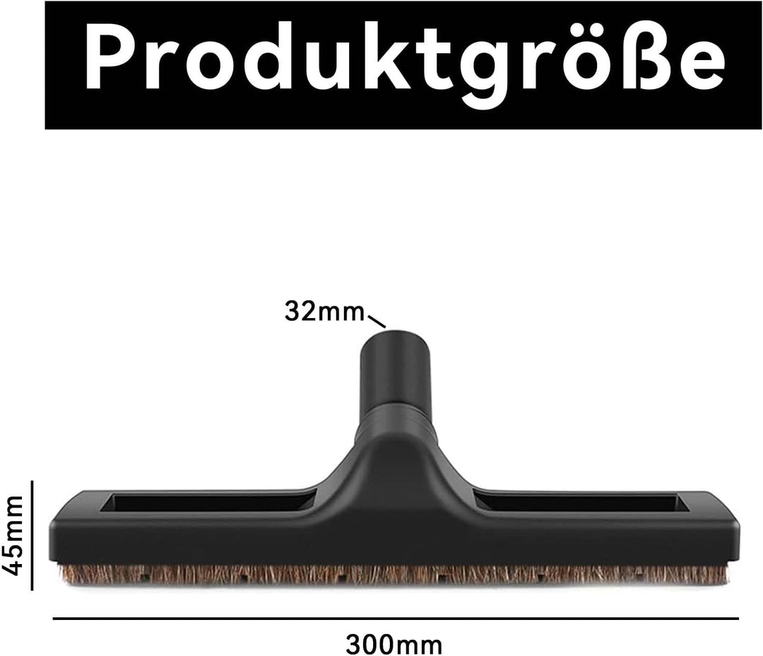 32mm Staubsauger Bürste Universal Bodendüse,Kompatibel Mit Kärcher/Bosch/Siemens/Samsung/Metabo/Medi
