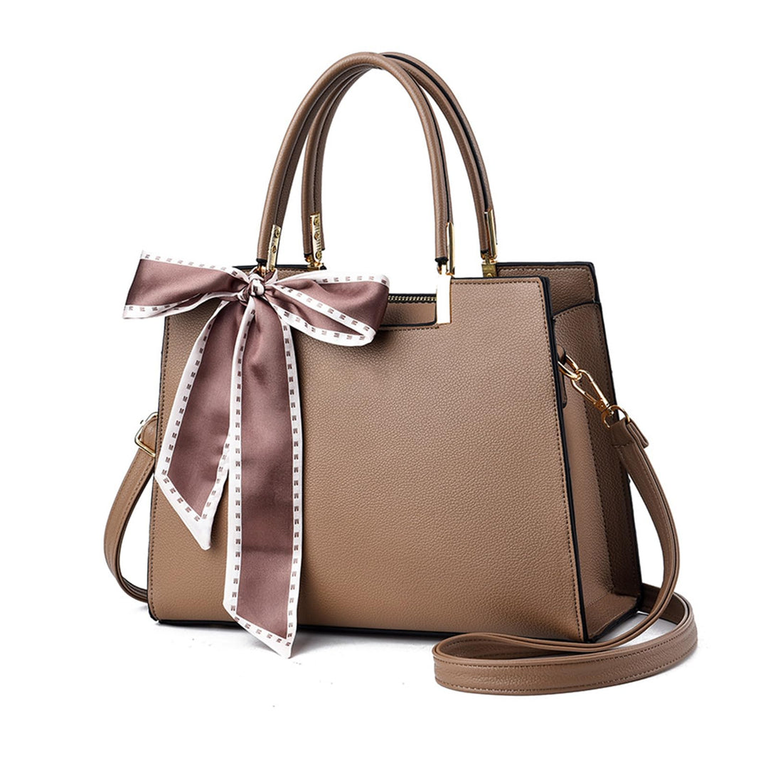 NICOLE & DORIS Elegante Handtaschen Damen Shopper Schultertasche Tote Handtasche PU Leder Mittelgros