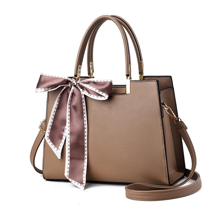 NICOLE & DORIS Elegante Handtaschen Damen Shopper Schultertasche Tote Handtasche PU Leder Mittelgros