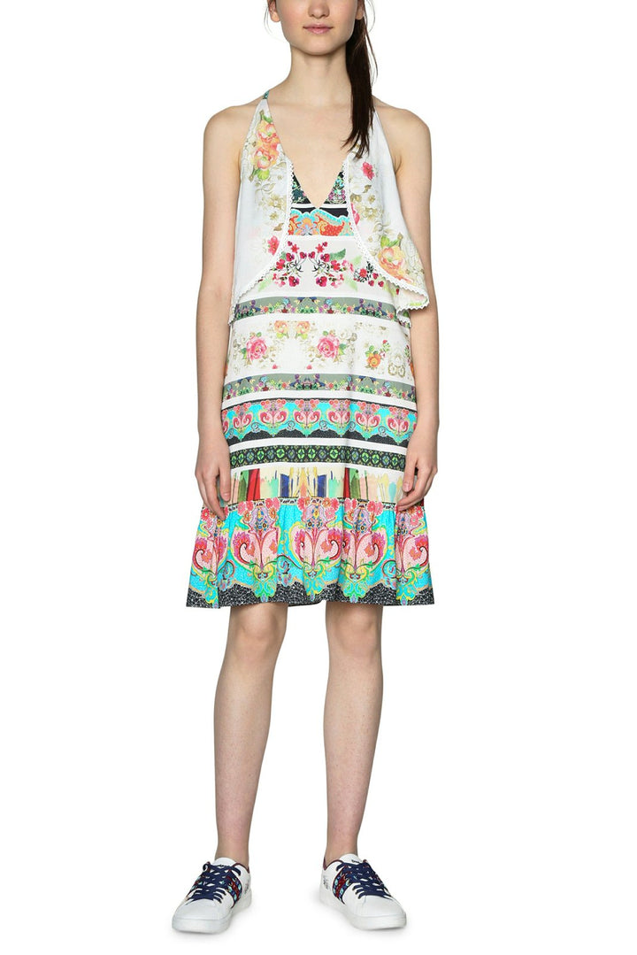 DESIGUAL KURZES KLEID DAMEN VEST KILIAN 18SWVW92 46 (xxl) weiss