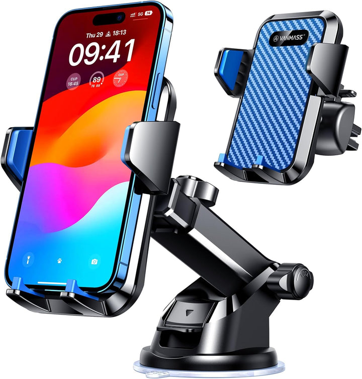 VANMASS Handyhalterung Auto Lüftung 2023 neuste Farbe Handy Halterung Auto 4 in 1 Kfz Handyhalterung