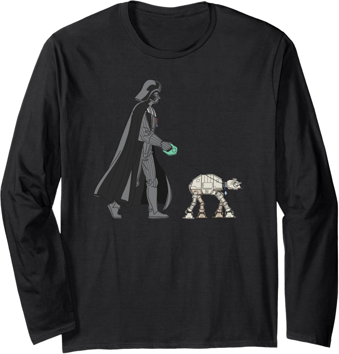 Star Wars Darth Vader the Dog Walker Meme Langarmshirt