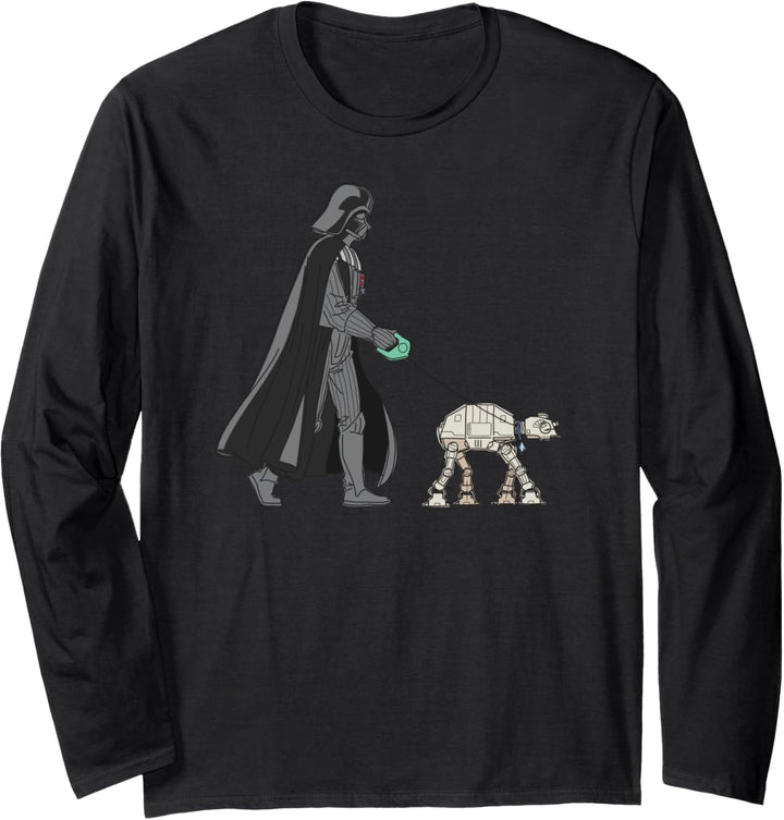 Star Wars Darth Vader the Dog Walker Meme Langarmshirt