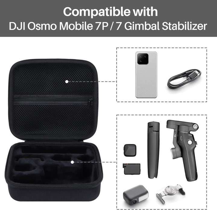 Hart Schutz Hülle Etui Tasche für DJI Osmo Mobile 7P/7 Gimbal-Stabilisator