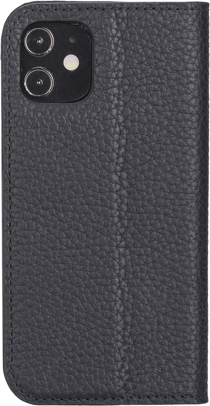 Solo Pelle aufklappbare Lederhülle kompatibel für iPhone 12 Mini in 5.4 Zoll inkl. 1 Kartenfach für