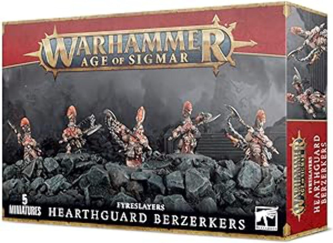 Games Workshop 99120205016 Bear Fyreslayers Hearthguard Kunststoff-Set, Schwarz, Medium