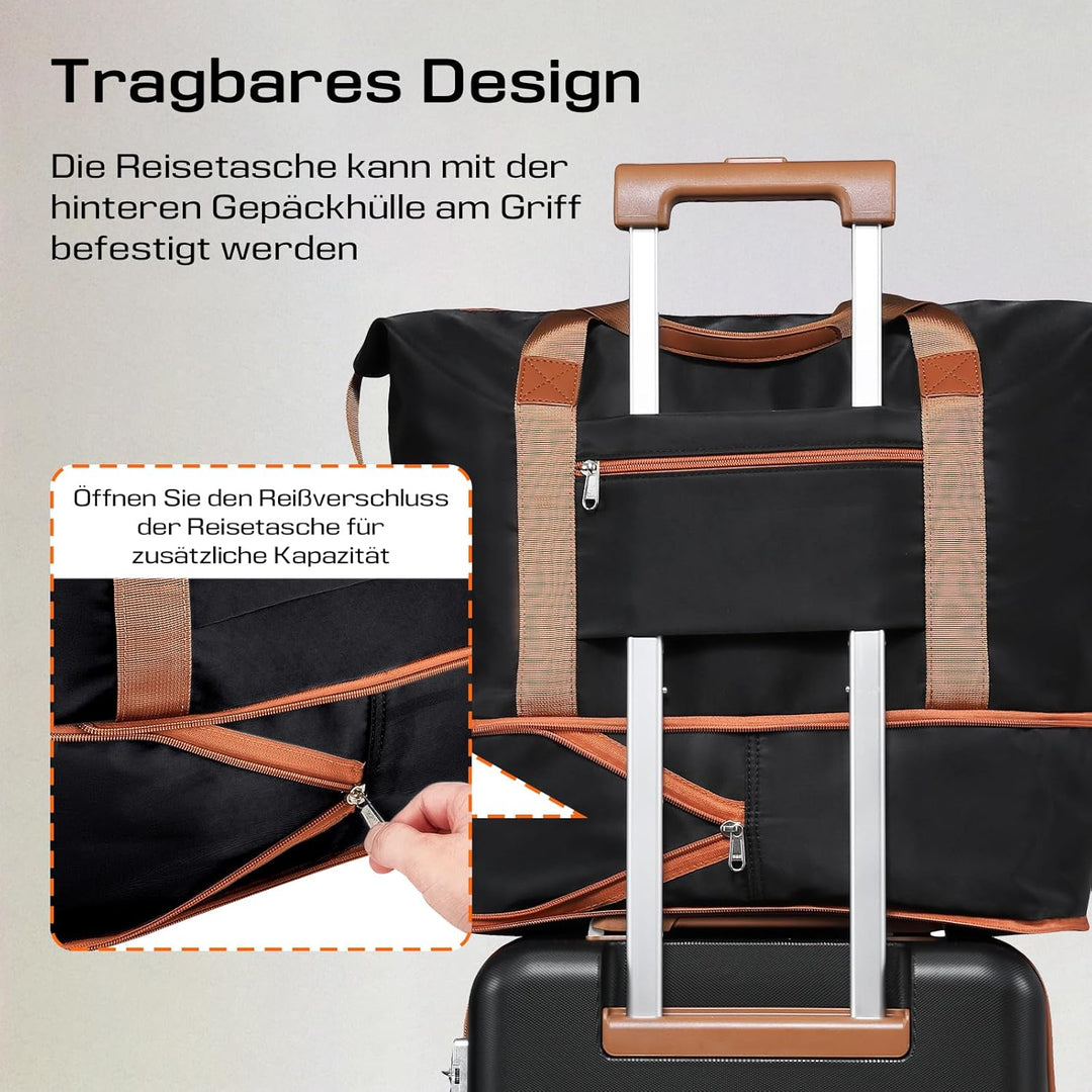 Joyway Koffer Trolleys Handgepäck Koffer, Hartschalen Reisekoffer mit 4 Rollen und TSA Schloss, Erwe