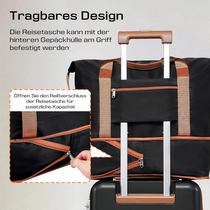 Joyway Koffer Trolleys Handgepäck Koffer, Hartschalen Reisekoffer mit 4 Rollen und TSA Schloss, Erwe