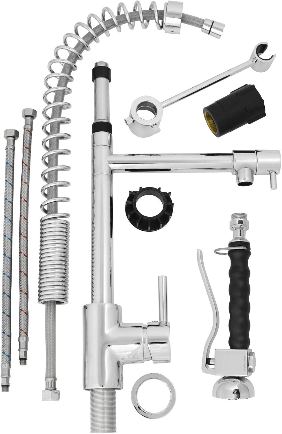 Gastroarmatur BM1323 Spültischarmatur Spirale Küchenarmatur Messing