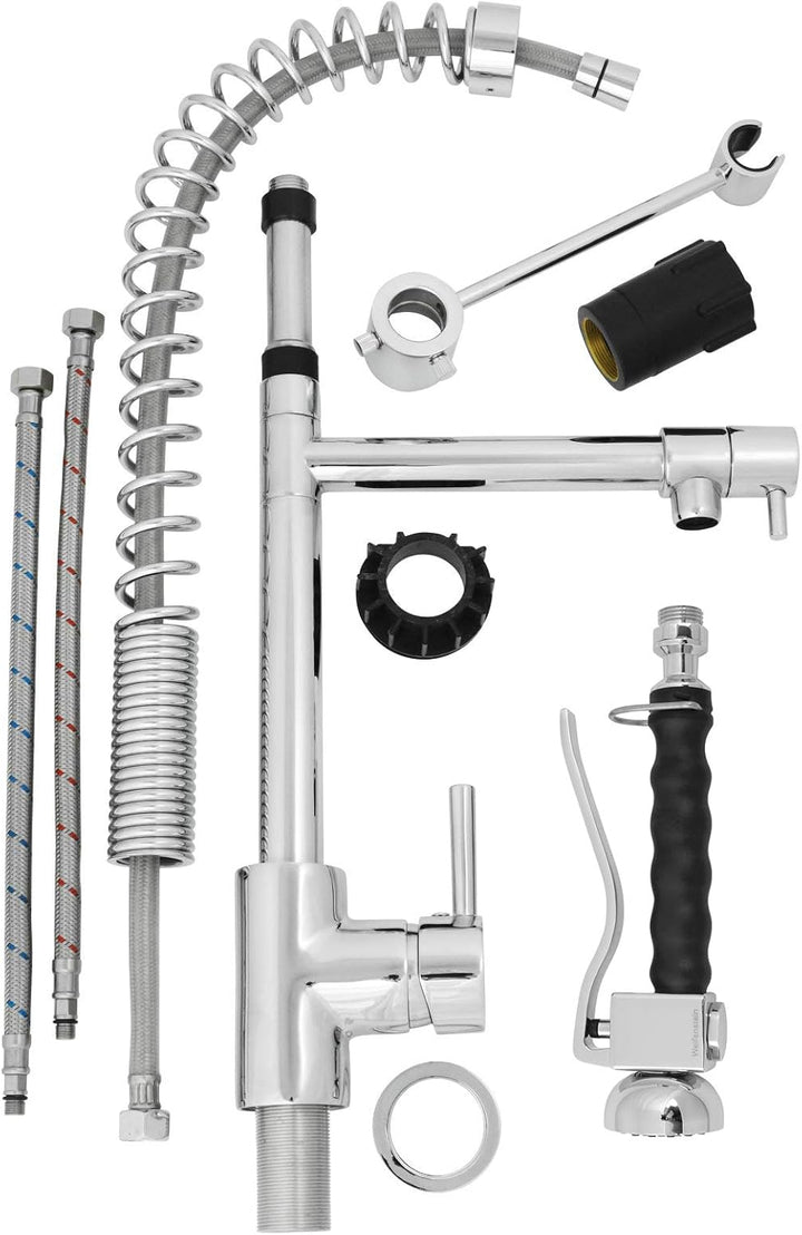 Gastroarmatur BM1323 Spültischarmatur Spirale Küchenarmatur Messing