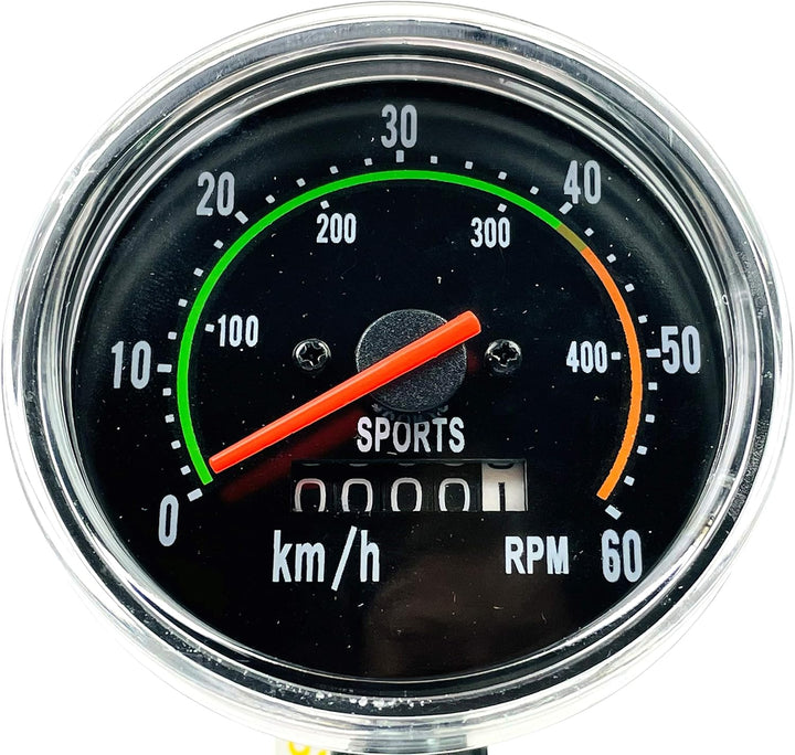 - Retro Look Analog Manuel Tachometer Fahrradcomputer Tacho Geschwindigkeitsmesser Kilometerzähler F