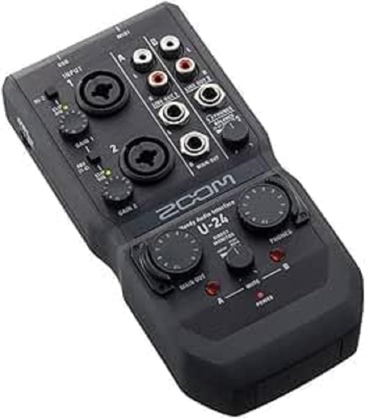 ZOOM U-24 Handy Audio Interface Schwarz, Schwarz