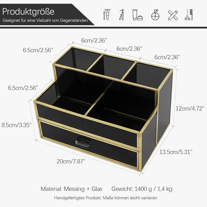 HARLIANGXY Make up Organizer mit Schubladen, Kosmetik Organizer, Multifunktion Schminktisch Organize