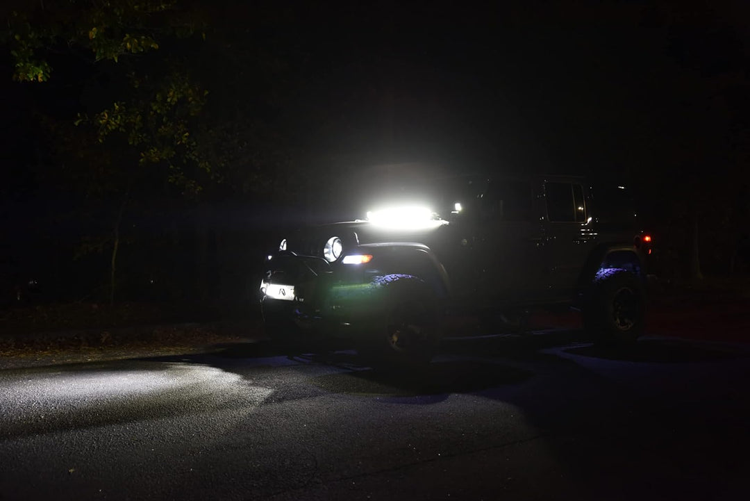 HELLA 1FJ 358 176-321 LED-Fernscheinwerfer - Black Magic Slim Lightbar 40" - 12/24V - Anbau - Kabel: