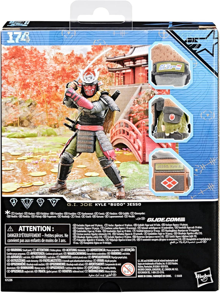 G.I. Joe Classified Series #174, Kyle Budo Jesso, Deluxe Collectible 6 Inch Samurai Action Figure wi