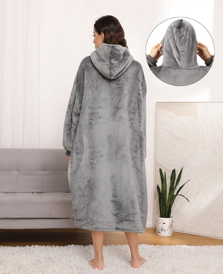 Sendowtek Übergrösse Hoodie Sweatshirt Übergrosse Decke Swearshirt Sherpa Deckenpullover Riesen Swea