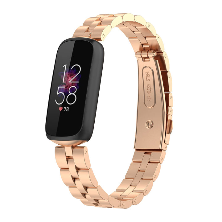 Chofit Kompatibel mit Fitbit Luxe Armband, Ersatzarmband, verstellbar, Edelstahl, Metall, Business-B