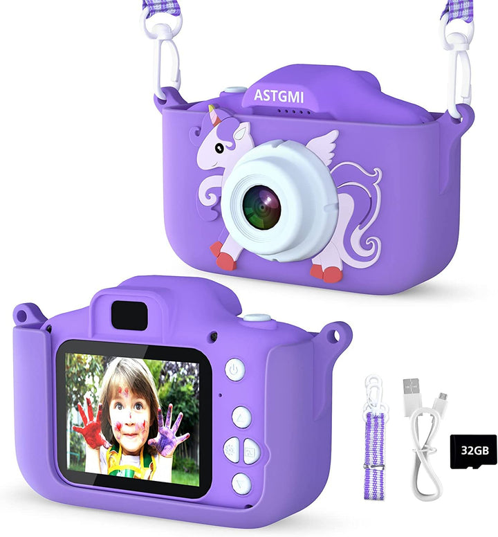 Kinder Kamera, 2.0”Display Digitalkamera,Geschenke für 3 4 5 6 8 7 9 10 11 Jahre Jungen und mädchen,