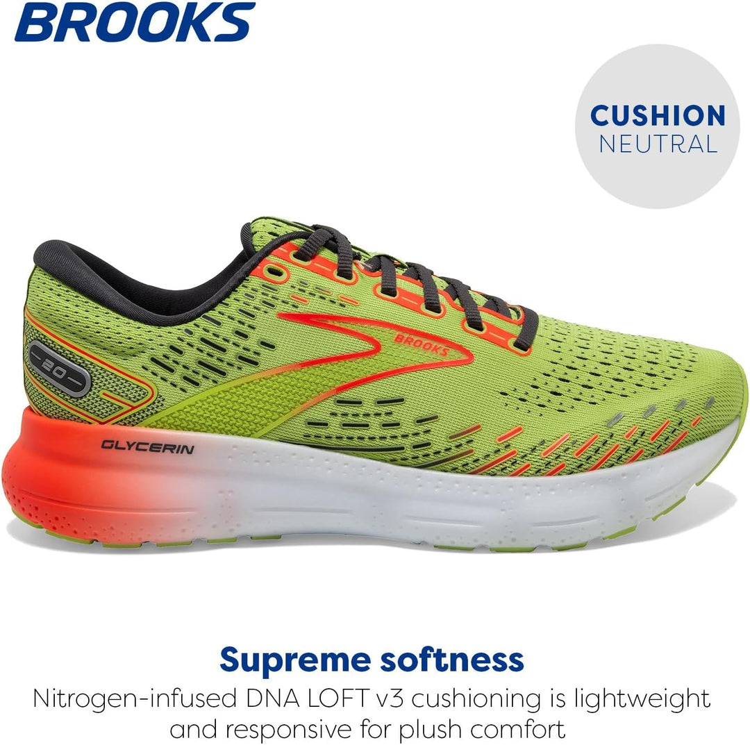 Brooks 40 EU Limette Rot Ebenholz, 40 EU Limette Rot Ebenholz