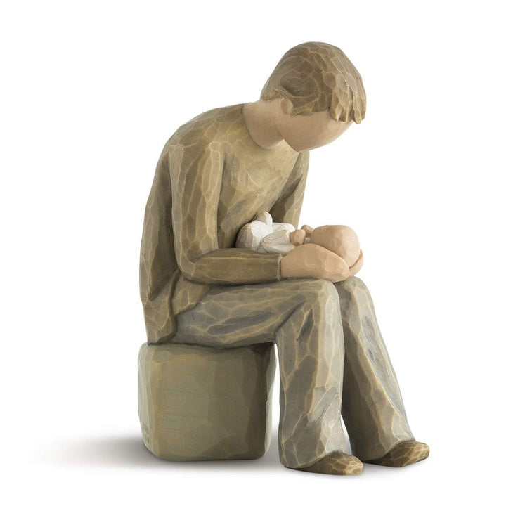 Enesco 26129 Willow Tree Figur Frischgebackener Vater Natur Einzelbett, Natur Einzelbett
