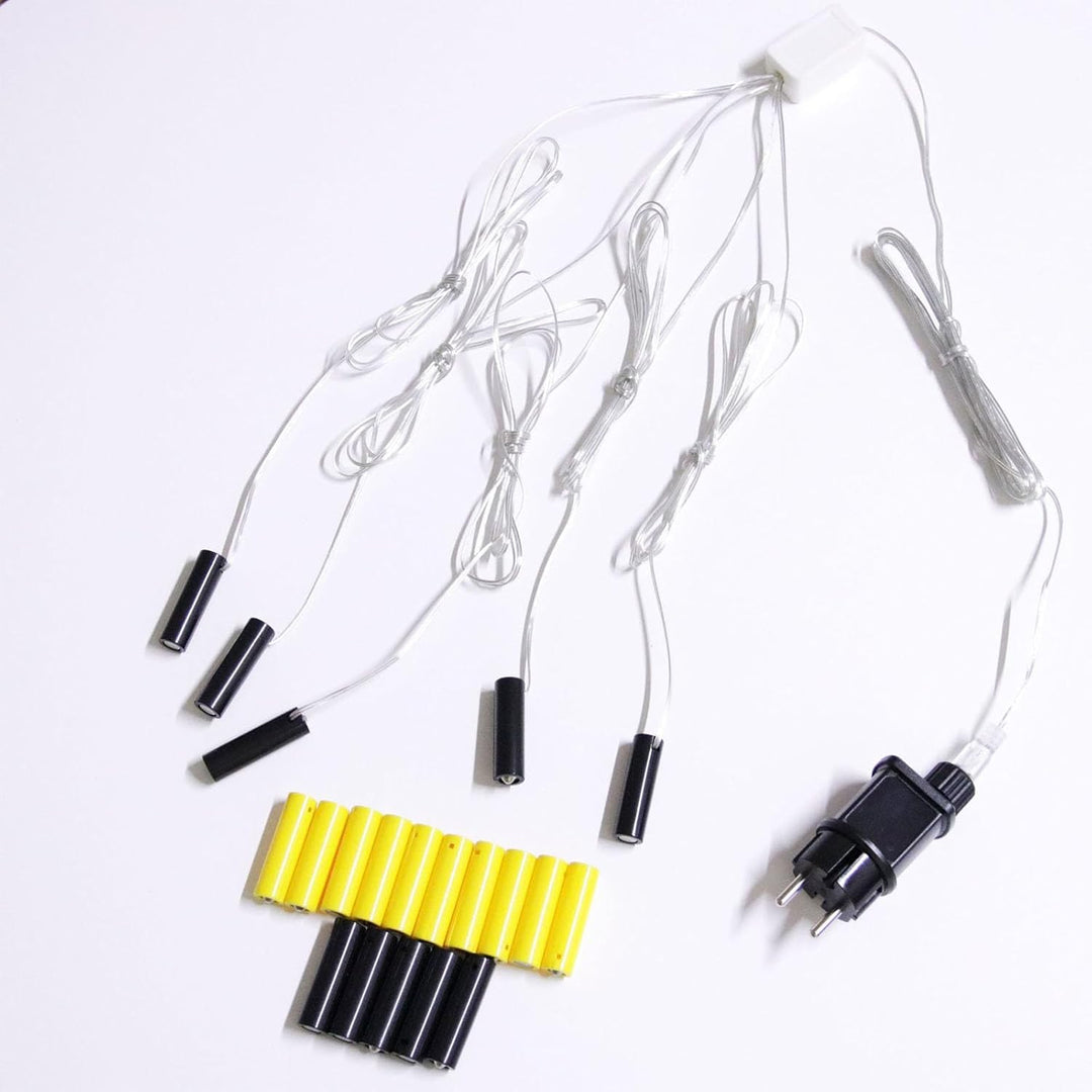 Batterie Eliminator Lr6/AA 4.5V 3V, Batterie Adapter, Batterie Netzteiladapter Für Weihnachten LED L