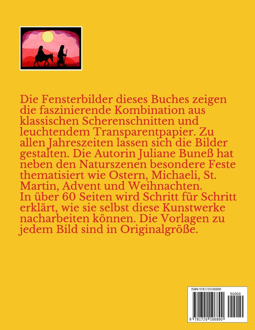 Transparente Fensterbilder im Jahreslauf, Taschenbuch