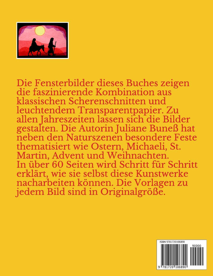 Transparente Fensterbilder im Jahreslauf, Taschenbuch