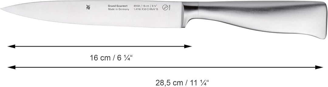 WMF Grand Gourmet Santoku Messer 32 cm, Made in Germany, Klinge 18 cm & Grand Gourmet Filiermesser f