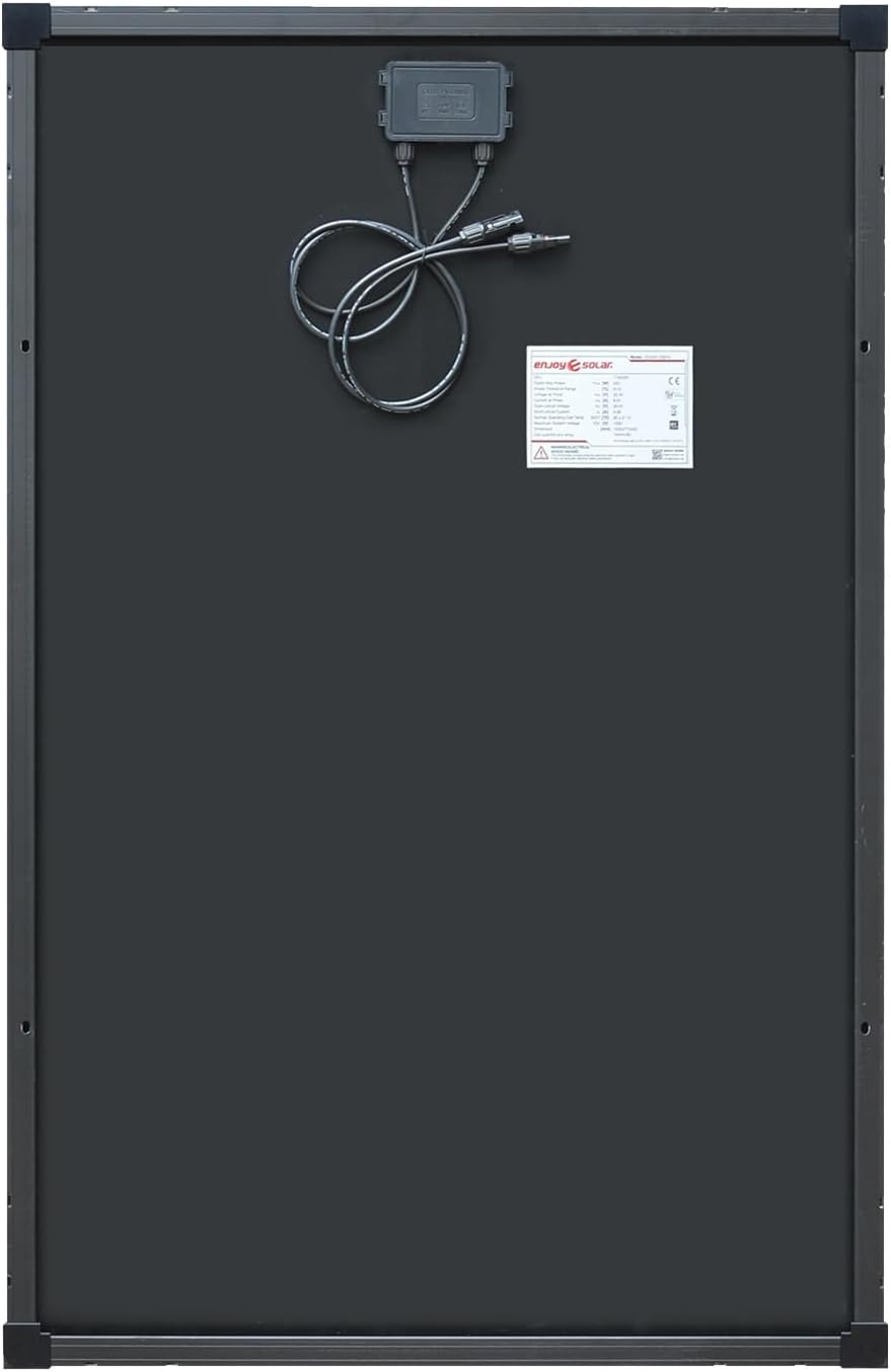 enjoy solar® 200W 36V Monokristallines Solarmodul mit HPBC-Technologie - 25% Hocheffizienz, 182mm So