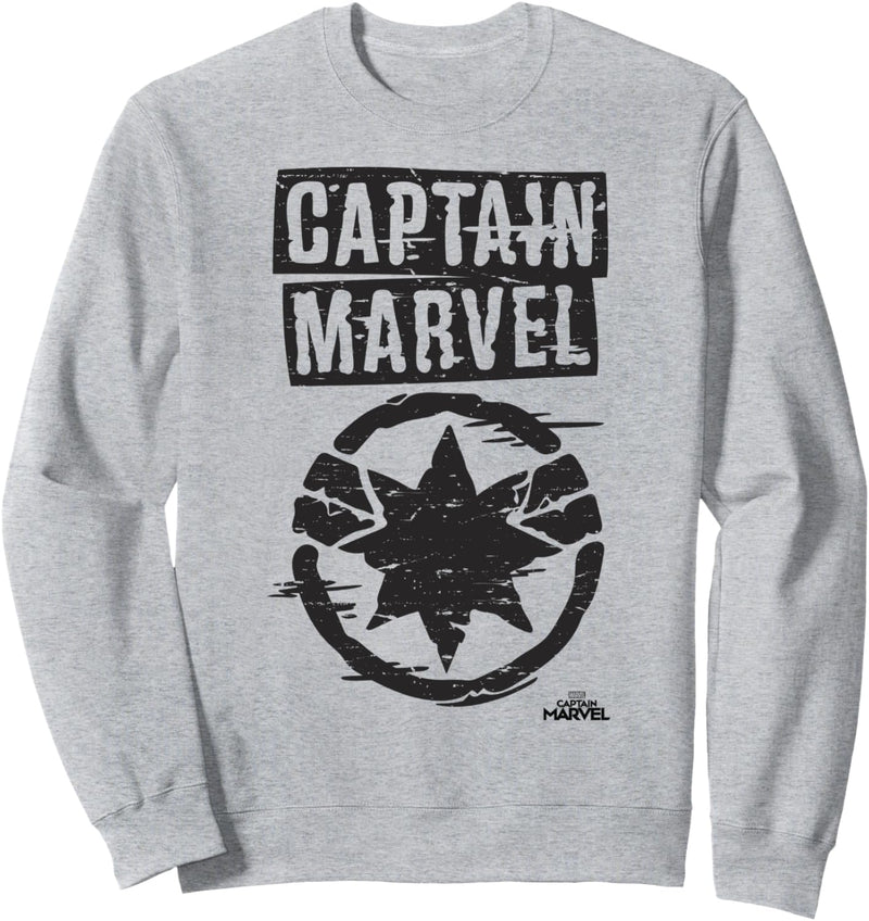 Captain Marvel Graffiti Style Logo Sweatshirt