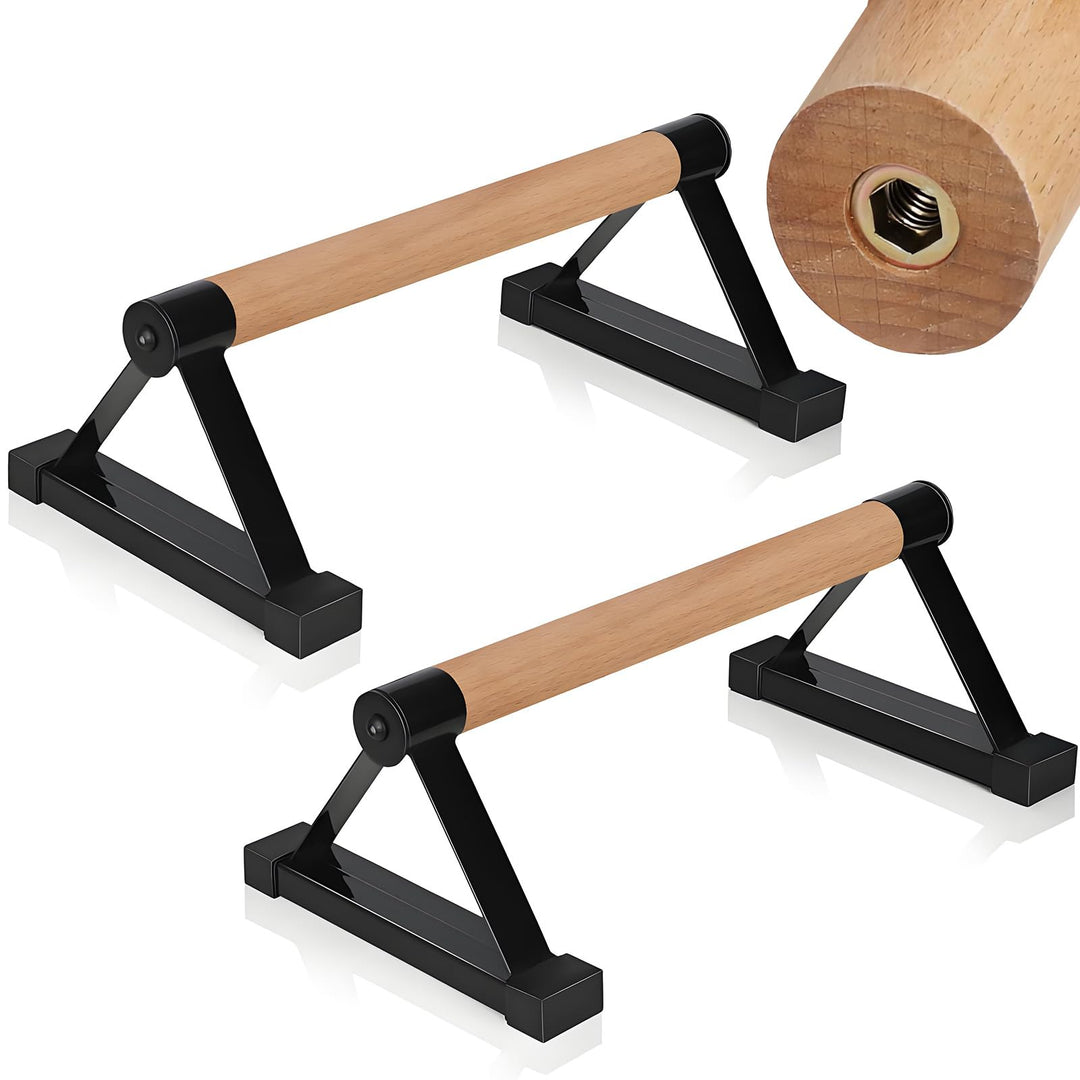 Holz Parallettes Calisthenics Equipment 50cm, Push Up Bars, Liegestützgriffe, Handstand Griffe Barre