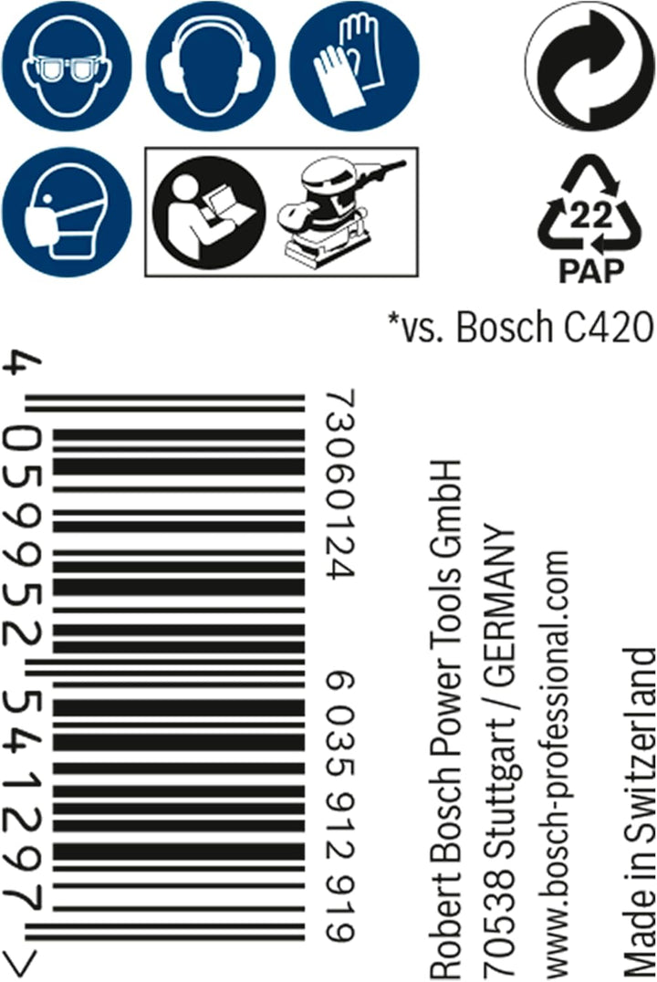 Bosch Accessories 1x Expert M480 Netzstruktur Schleifrolle (für Hartholz, Farbe auf Holz, Breite 115