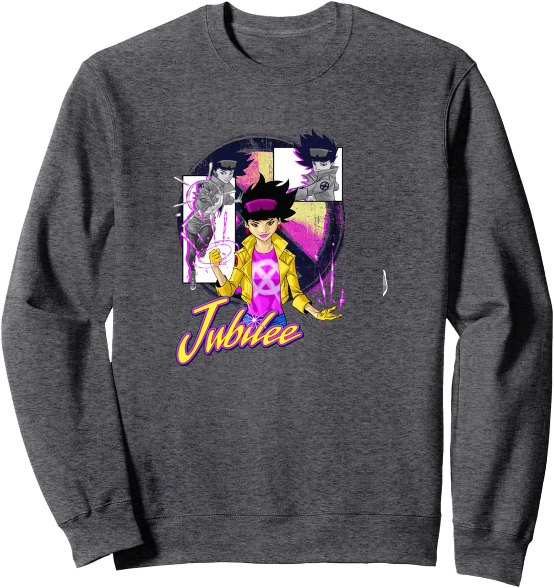 Marvel X-Men Jubilee Collage Panel Logo Sweatshirt