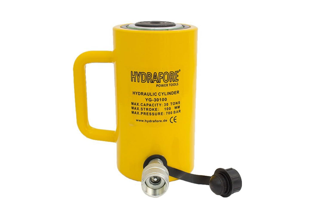 HYDRAFORE Einzelwirkender Hydraulikzylinder (30 Ton, 100 mm) (YG-30100)