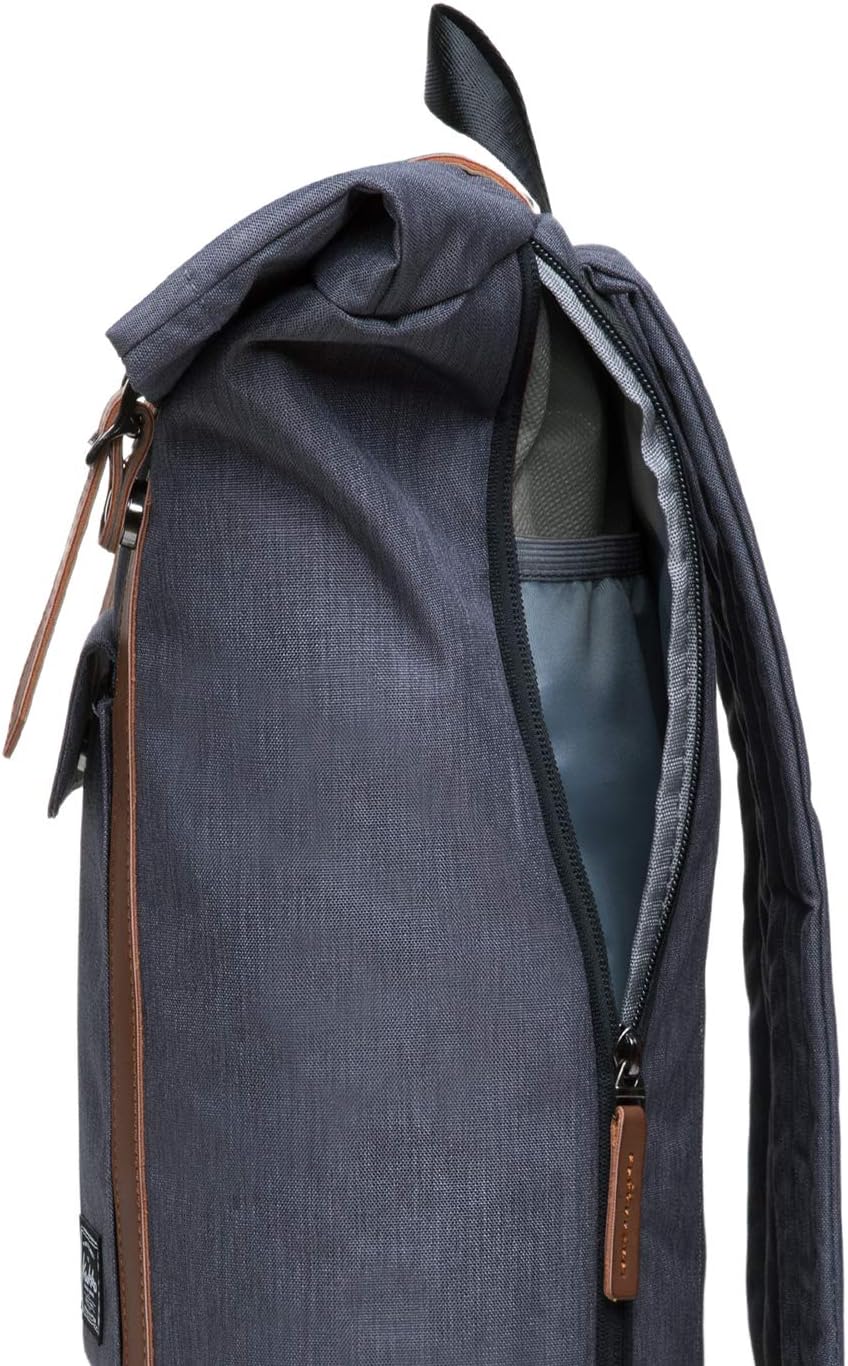 KAUKKO RollTop Rucksack Stylish Backpack für Schule, Uni, Beruf und Reise Grau, Grau