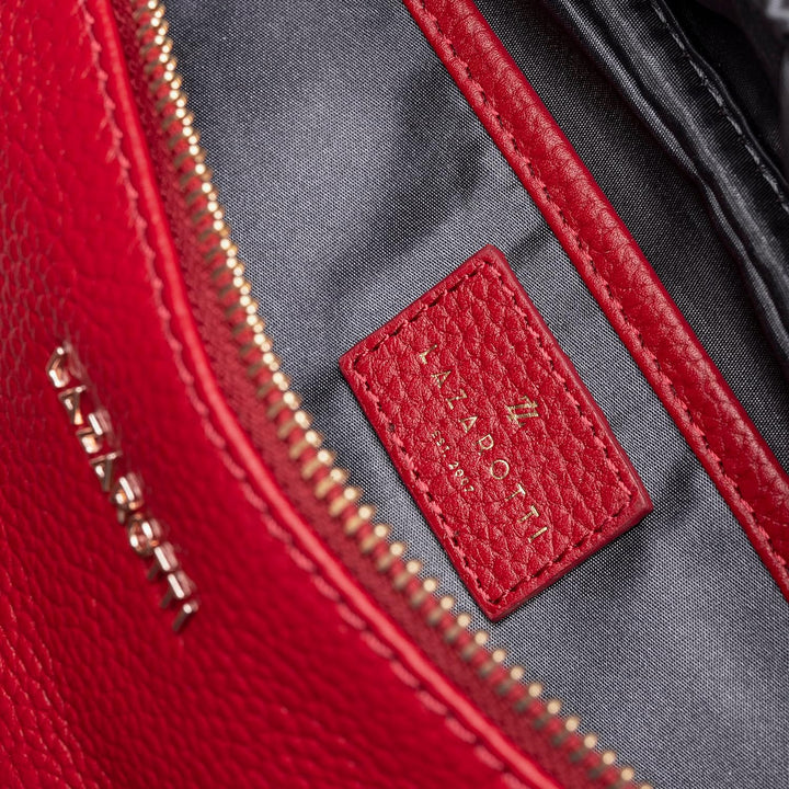 Lazarotti Bologna Leder Gürteltasche Damen | längenverstellbarer Tragegurt | grosse Bauchtasche 31 c